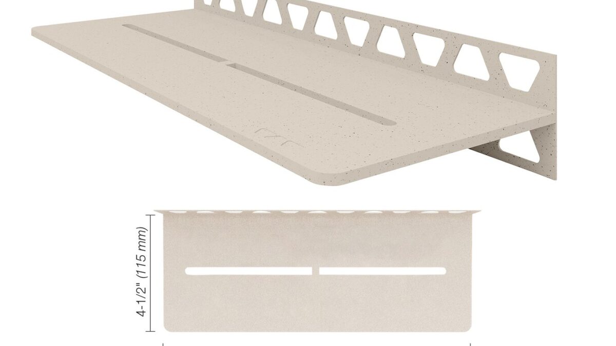 schluter shelf wall pure TSI measurements