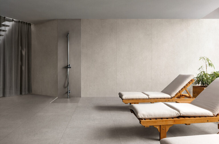 SERVIZIO 3 Amb 4 sand grey 80x80 mosaico grey 30x30 fossil white 120x280